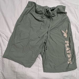 Playboy green playboy bike shorts size M